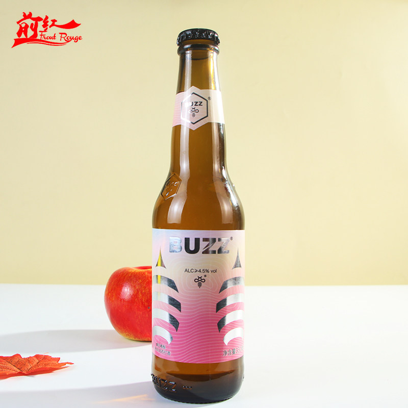 精酿buzz蜂狂果味啤酒中国白桃乌龙西打24瓶啤酒