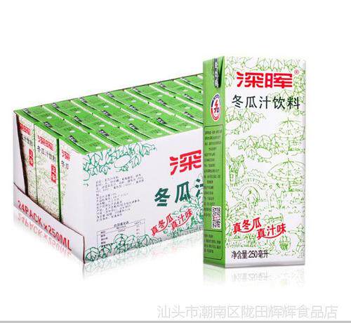 正宗深晖冬瓜原汁饮料夏日解渴整箱纸盒250mlx24茶饮料