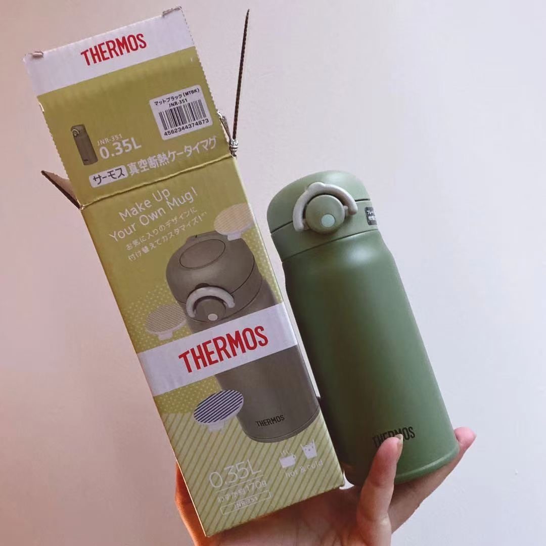 现货正品日本本土thermos膳魔师牛油果绿保温杯教师节保温杯