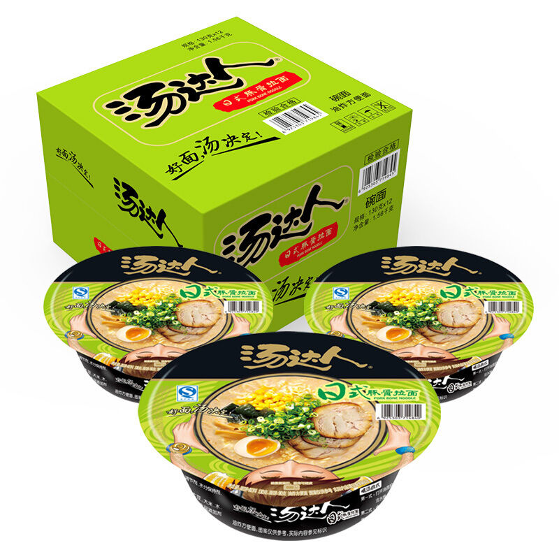 统一海鲜整箱方便面12碗拉面口味韩式酸辣汤达人方便面