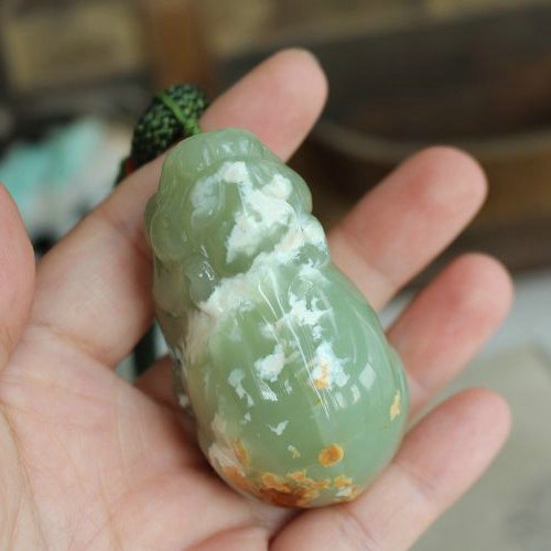 天然玉石保真和田玉河磨籽料白皮子手工雕刻手链