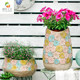Outdoor garden decoration hand-painted creative retro tall flower jar flower pot home balcony courtyard layout gardening ornaments Outdoor garden decoration hand-painted creative retro tall flower jar flower pot home balcony courtyard layout gardening ornaments