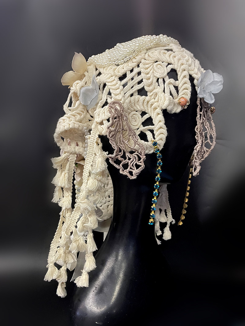 异域服装镂空披肩面纱夸张个性假领cosplay配饰服饰