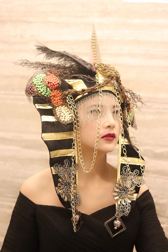 头饰印第安羽毛埃及法老帽子cos酋长万圣节道具头饰