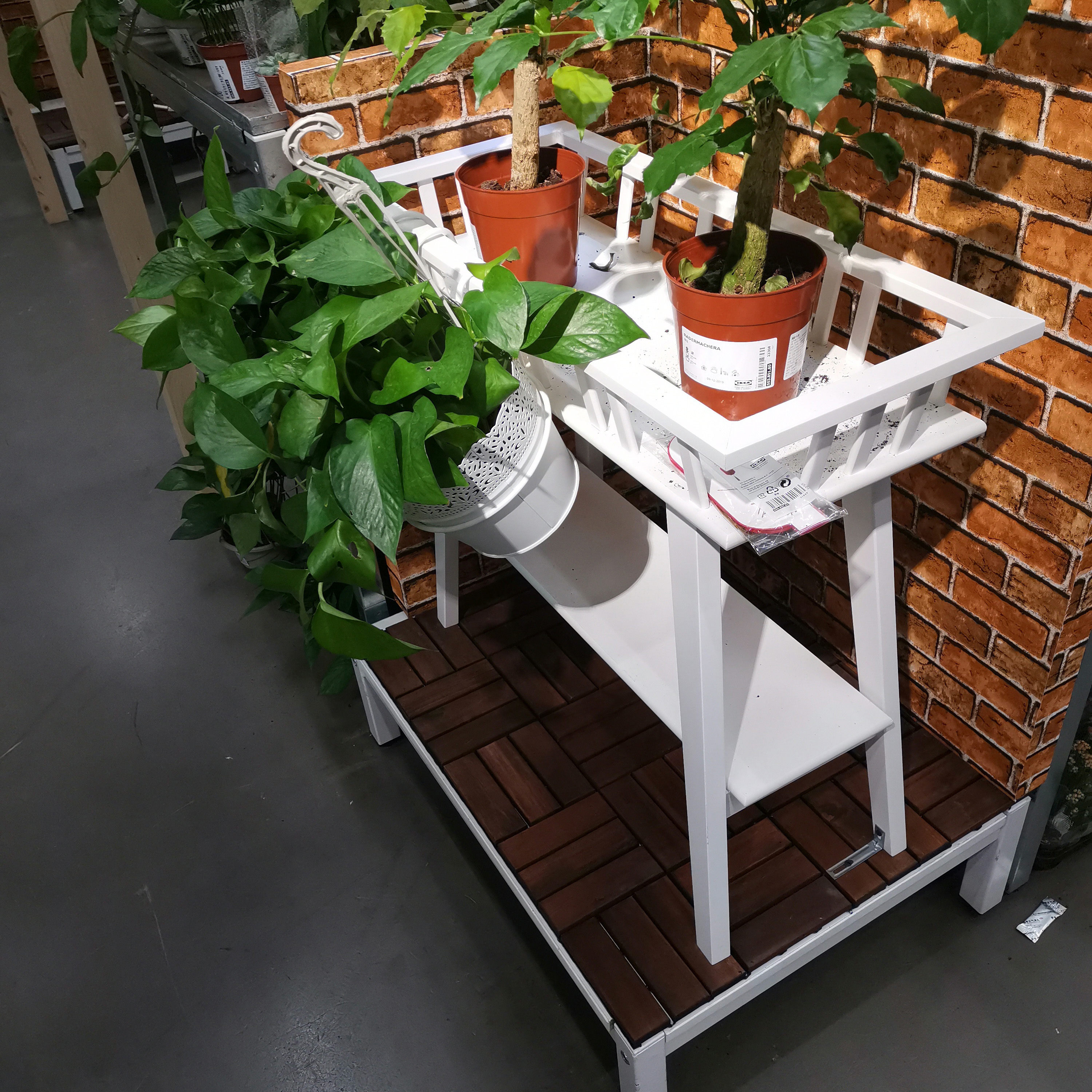 宜家兰利弗植物架花架几实木质落地置物阳台花架