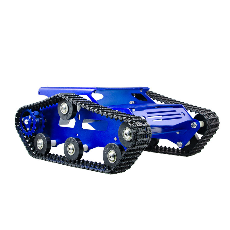 小r科技机器人坦克底盘智能小车大尺寸金属铝合金履带式车体diy