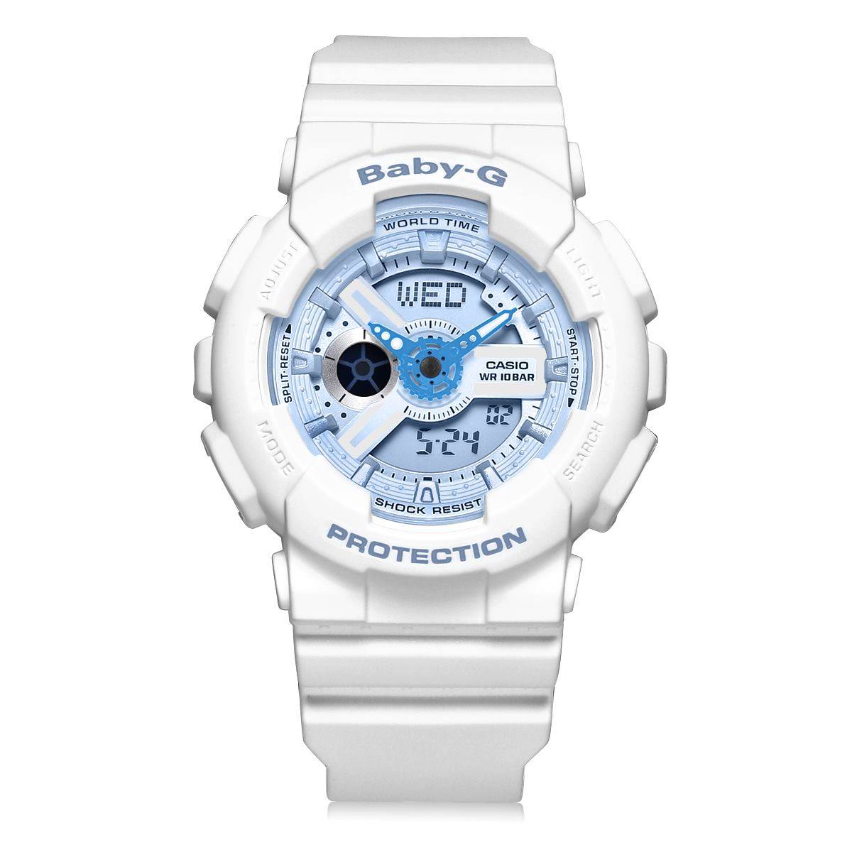 手表新年礼物卡西欧babyg防水学生运动电子ba1107a1日韩腕表