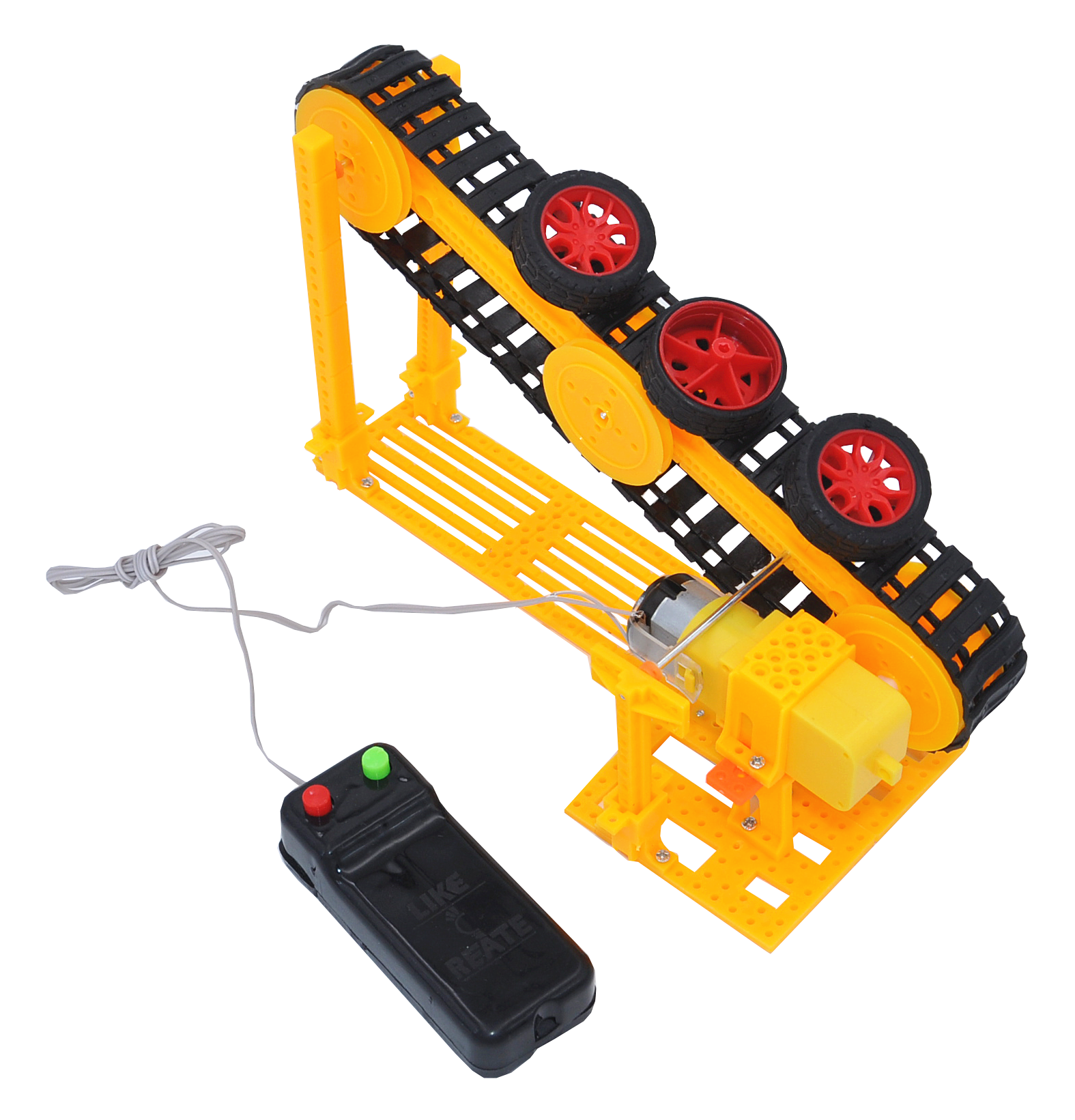 宏山玩具电动扶梯制作传送带升降电梯模型中学生科学实验