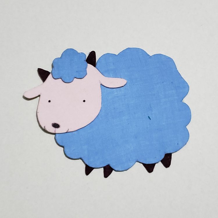 【免剪模板】布贴画材料包堆绣布艺手工diy幼儿亲子卡通动物15x15