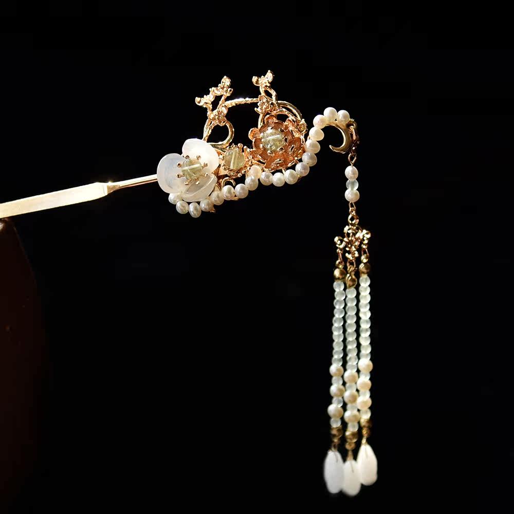 华容珠翠原创设计手工发簪步摇汉服古风古装发饰