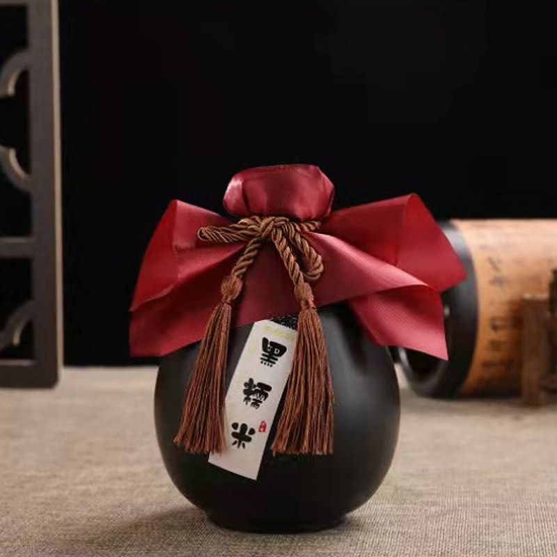 糯米米酒贵州惠水18度低度向阳红黑皇后瓶装米酒