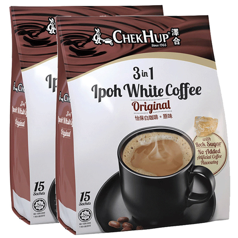 马来西亚进口怡保泽合速溶白咖啡怡保速溶咖啡省3元