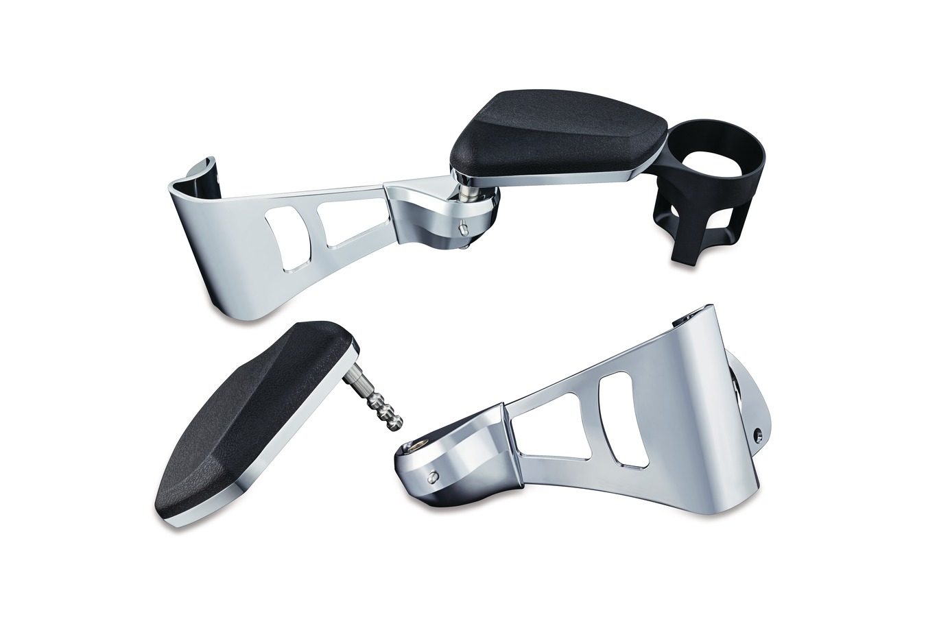 水杯旗舰进口哈雷滑翔cvo加装后座乘客扶手其他摩托车用品