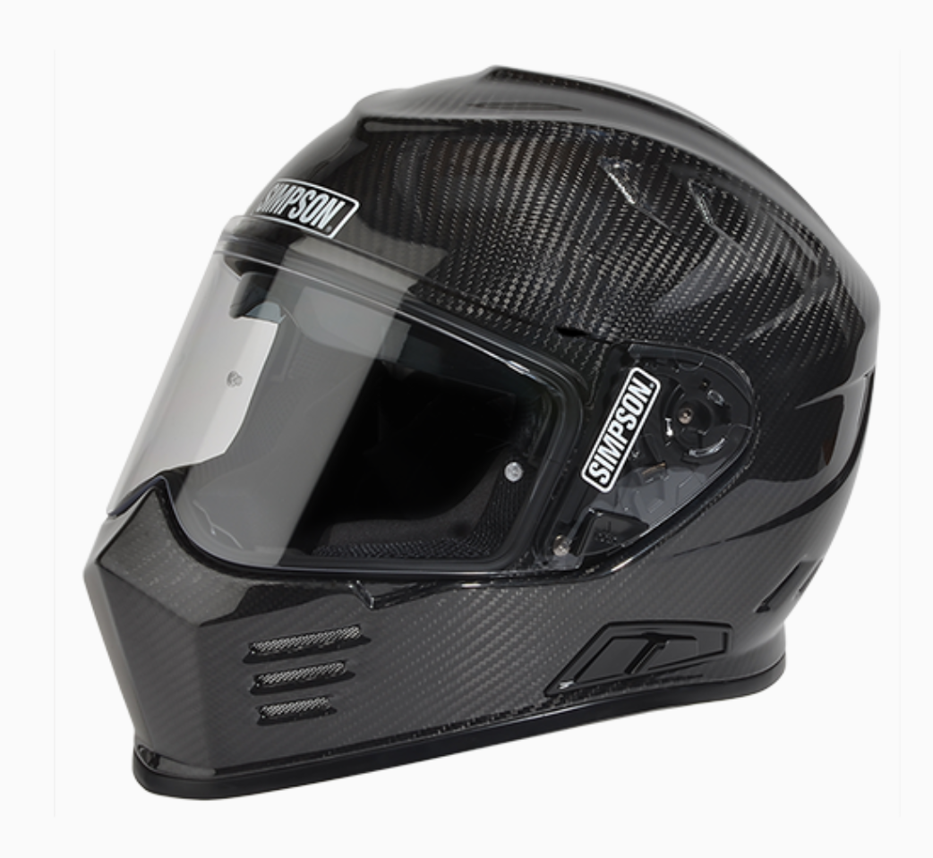 现货simpson辛普森ghost复古碳纤维哈雷头盔匪帮武士摩托车头盔