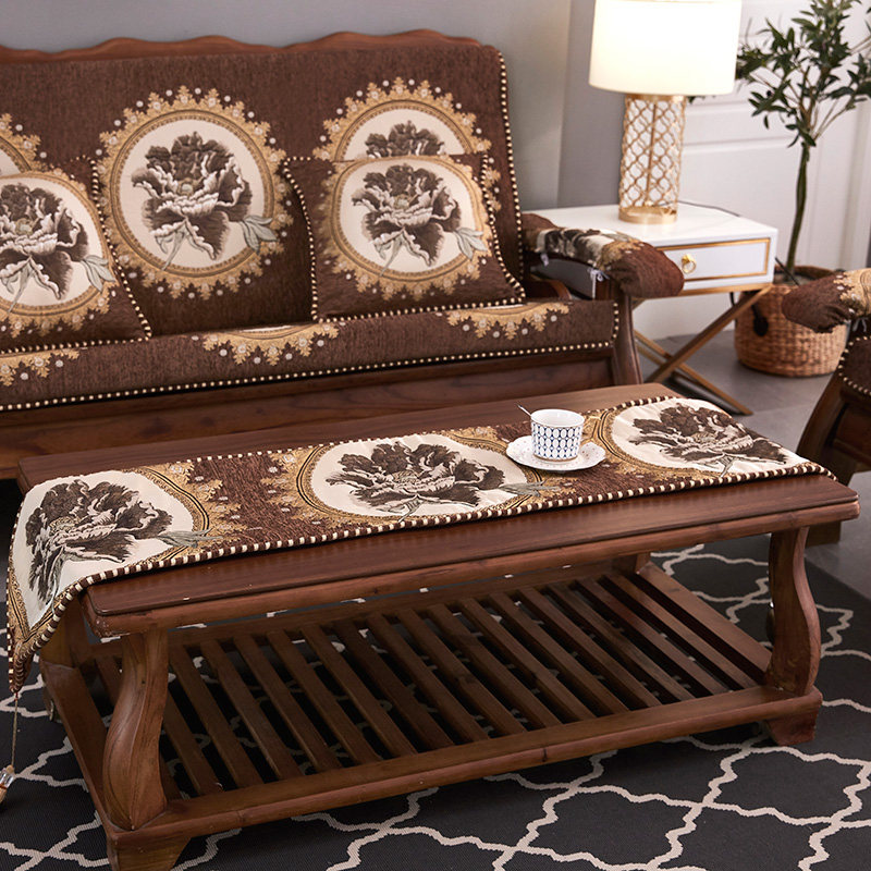 新款实木沙发垫带靠背老式红木联邦椅木头沙发坐垫加厚海绵可拆洗