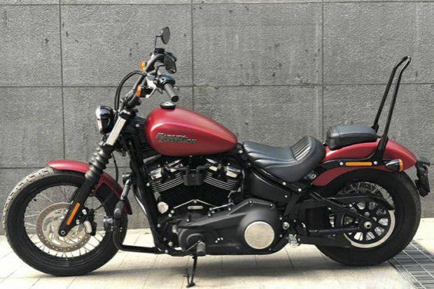 18年哈雷软尾司令豪雅经典继承者路威街霸靠背一体式摩托车坐垫