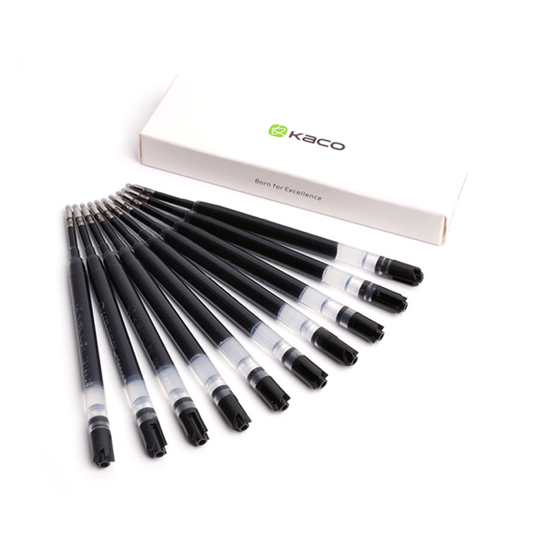 kaco欧规按动中性笔替换水笔笔芯g2结构0.5mm替芯