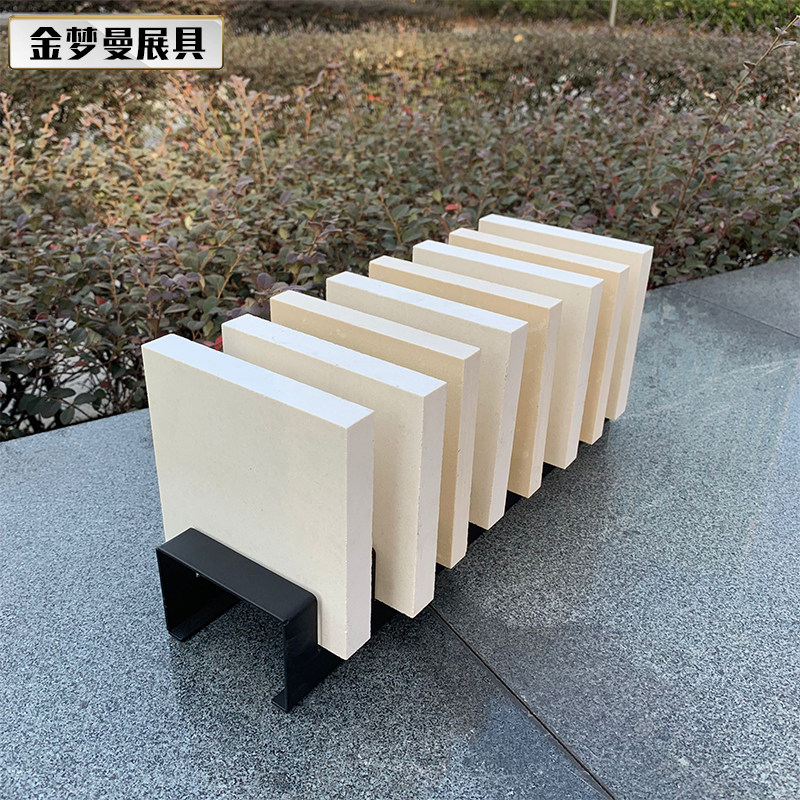 石材展示架 大理石样品展架 石英石小样块板材陈列摆放台面架子