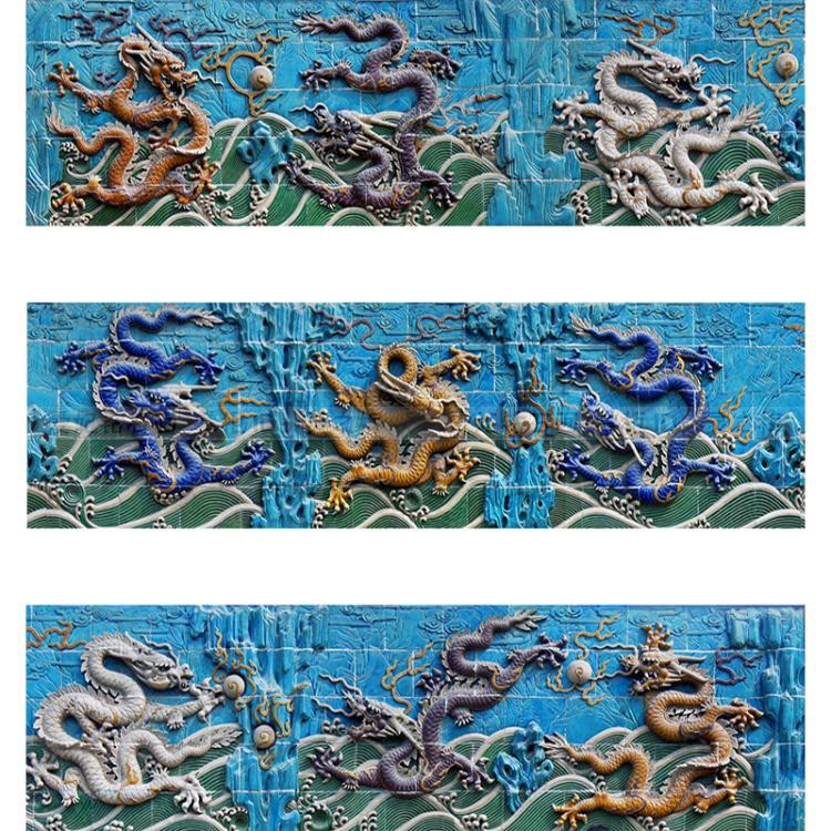 钻石diy砖石龙图浮雕贴钻画九龙壁钻贴钻钻方钻十字绣套件