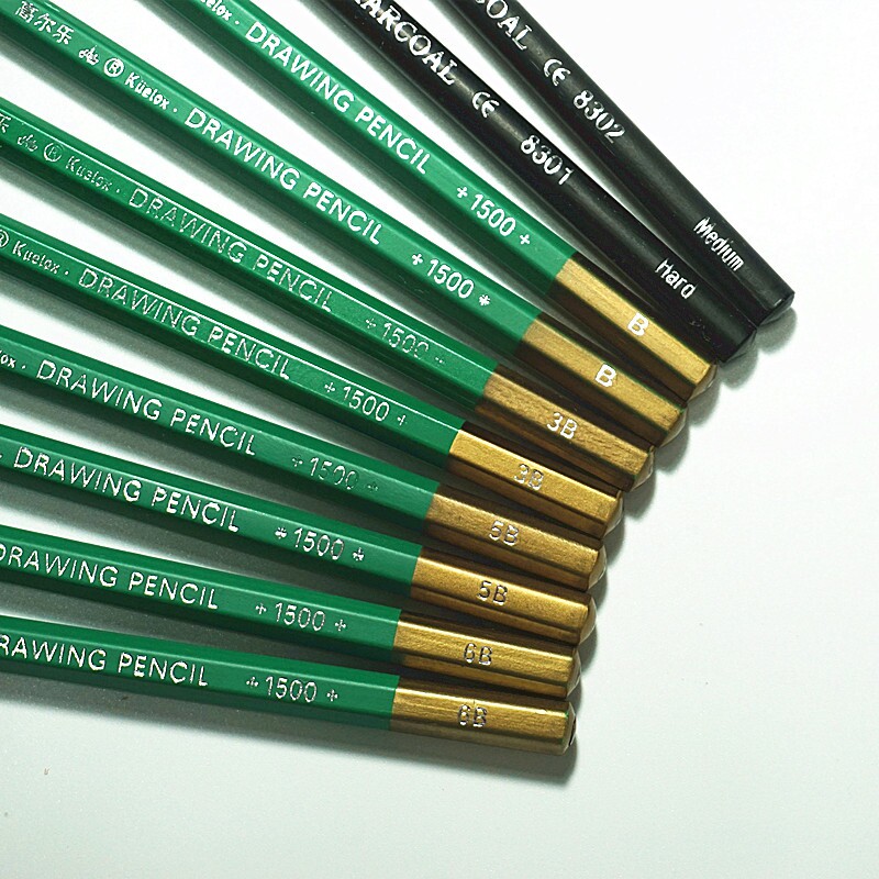 素描铅笔高尔乐1500绘画碳化速写炭笔初学者美术炭笔