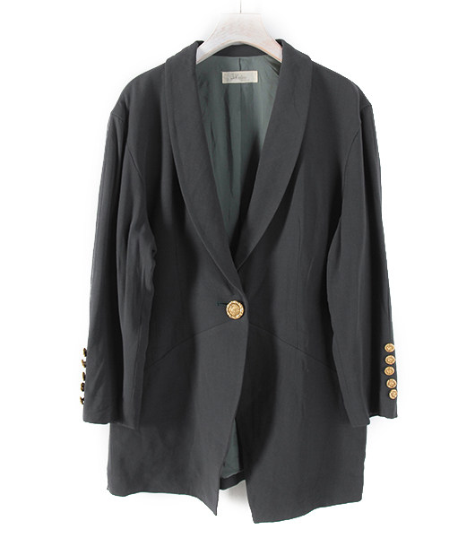 日本vintage孤品品尖货中古着羊毛boyfriend西装外套西装