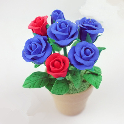 花草套装彩泥植物橡皮泥手工儿童盆栽包套装材料粘土