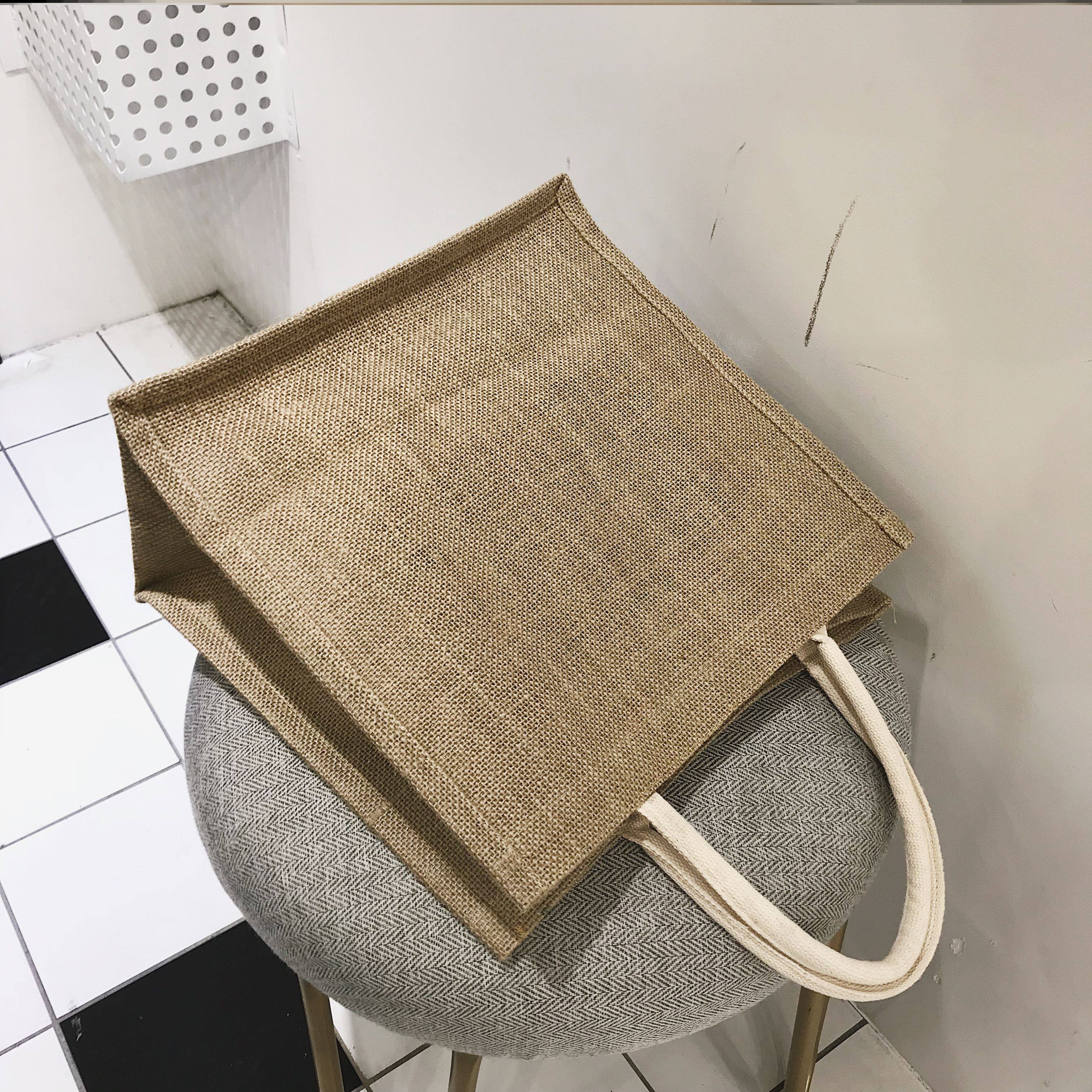 手提袋我提麻袋好看礼袋包包便携买菜加厚背包女士包袋