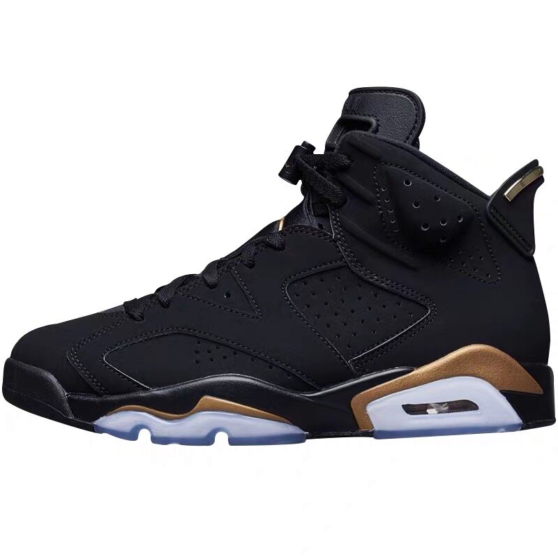 airjordanaj6黑金金砖dmp金标麂皮篮球鞋