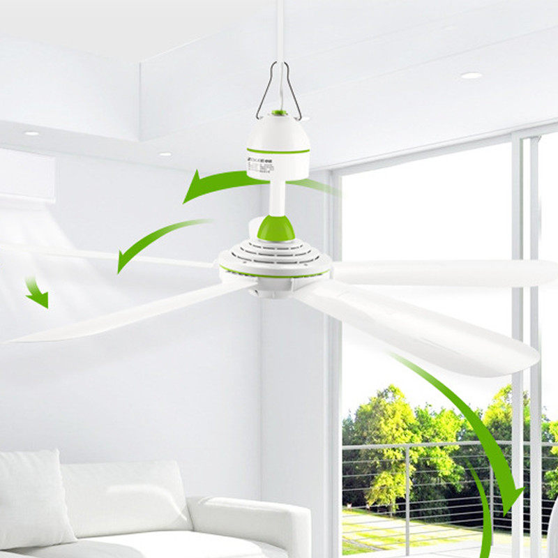 吊扇中联风力静音塑料餐厅厨房客厅家用大风迷你风扇