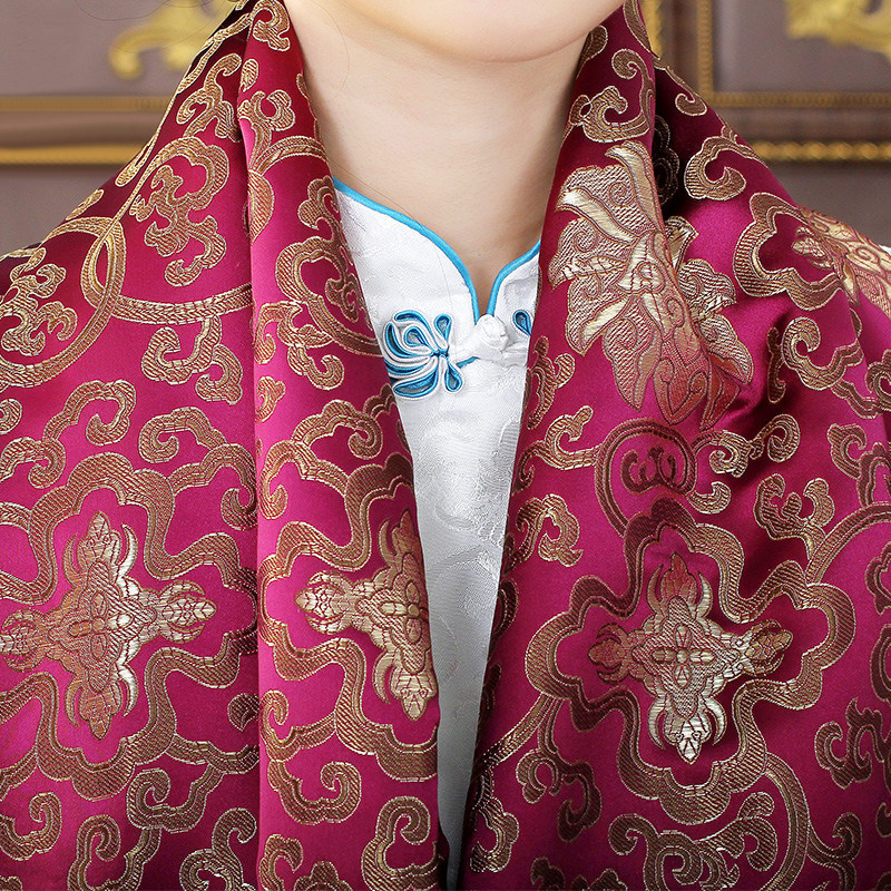 礼物成都特产蜀锦披肩中国国风礼品出国中国特色刺绣