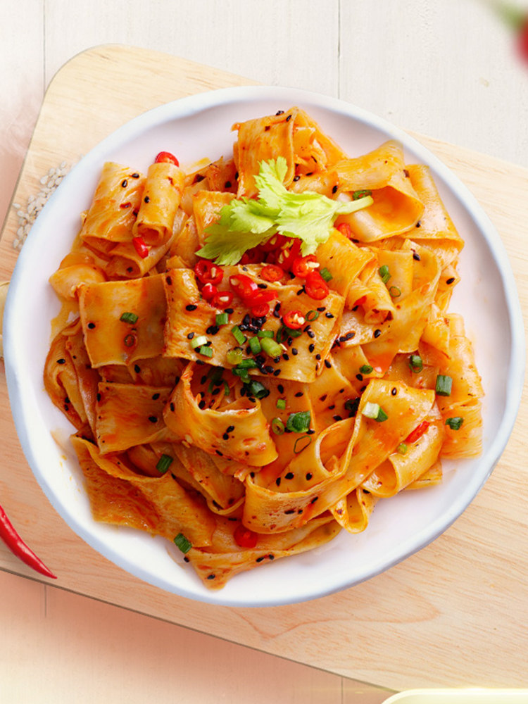 阿宽家的红油面皮啊宽袋装干拌凉皮四川白家冲泡方便面