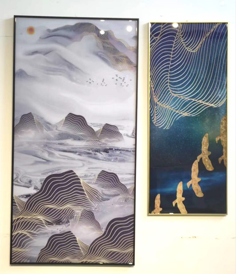 丝冷钢化水晶膜影影楼相框照片覆膜装饰画瓷画塑封膜