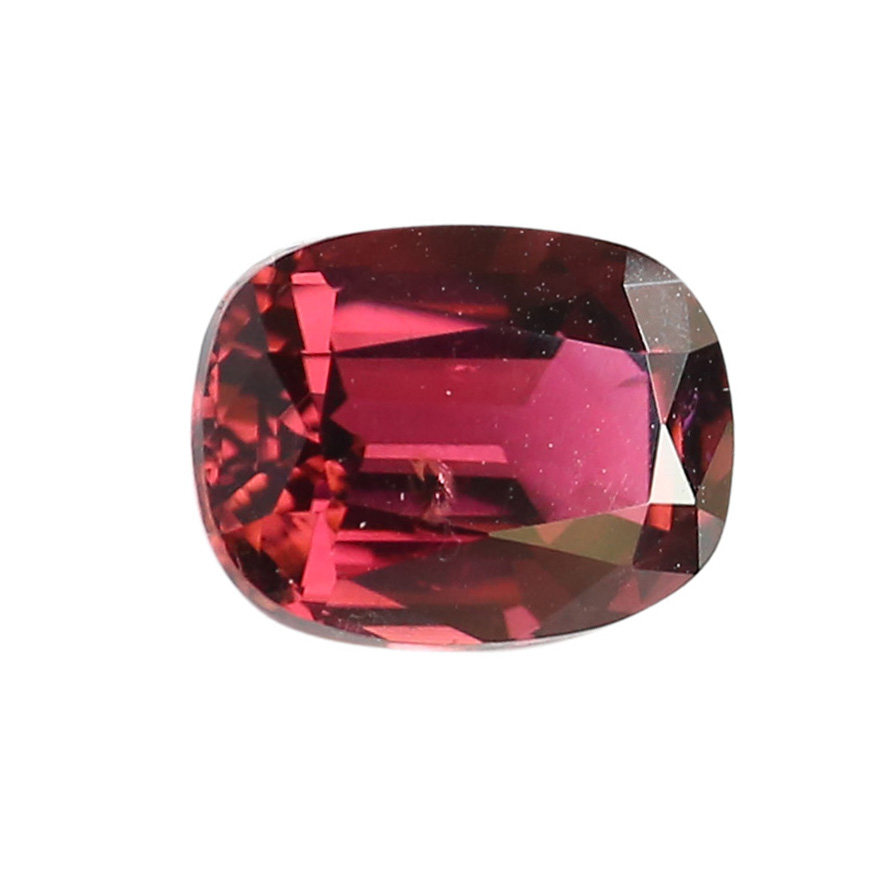 捡漏价大颗498克拉天然橙红碧玺裸石垫形戒面火彩其他