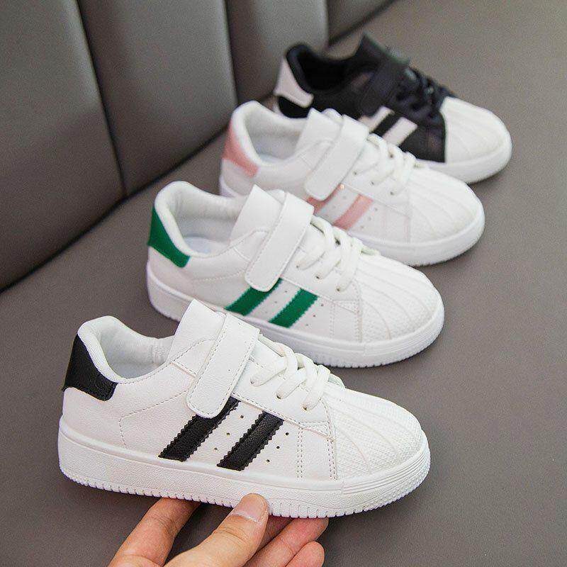 儿童小白鞋女童童鞋2021新款春秋秋季透气上学板鞋