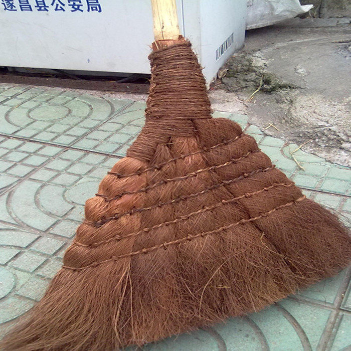 棕榈扫把手工编织环保天然高品质扫帚包邮簸箕