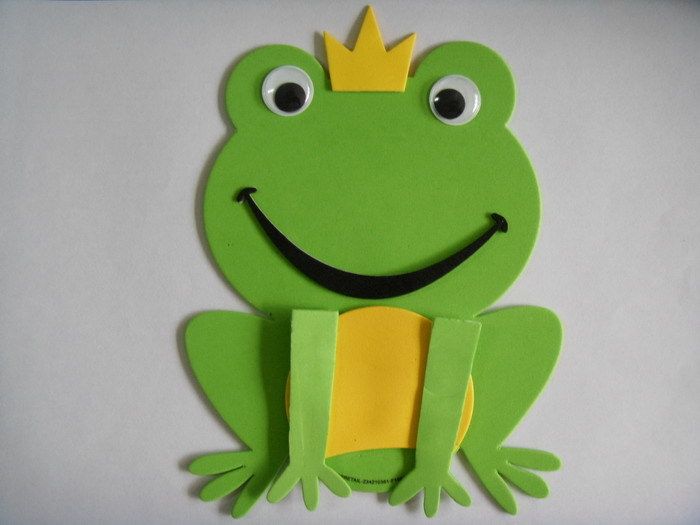 青蛙班级装饰diy玩具大号益智拼图20公分幼儿园墙贴