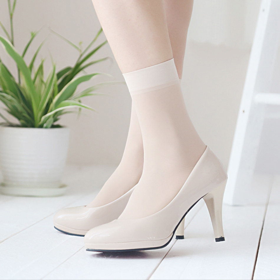 春夏薄款天鹅绒杜邦莱卡时尚透明美腿短丝袜女满6双包邮