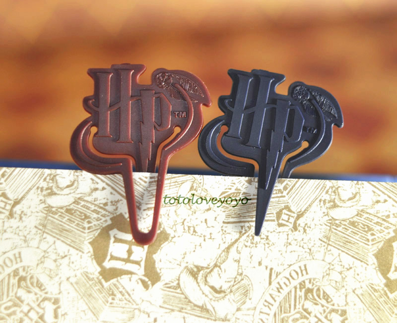 现货日本周边哈利波特经典hp金色飞贼logo造型书签