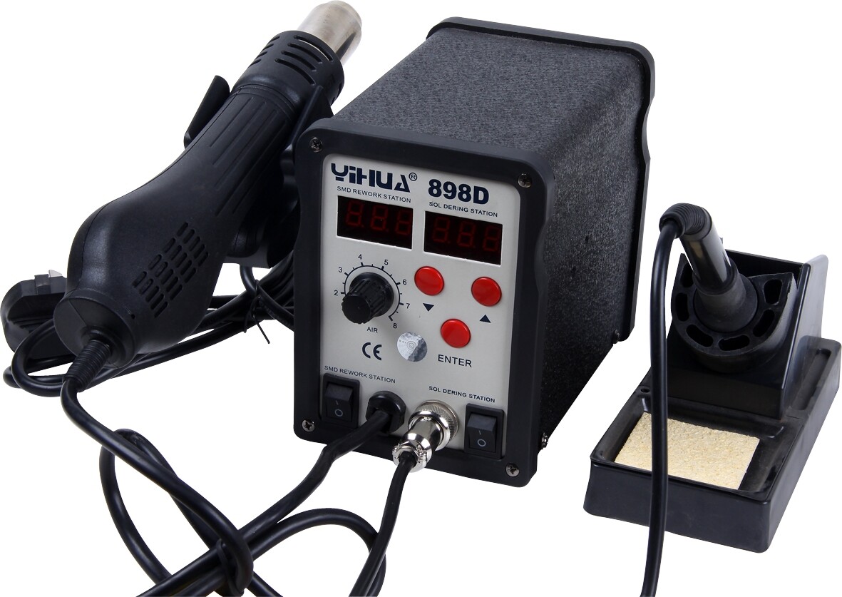 热风谊华yh898d二合一拆焊台枪手手机电脑维修热风枪