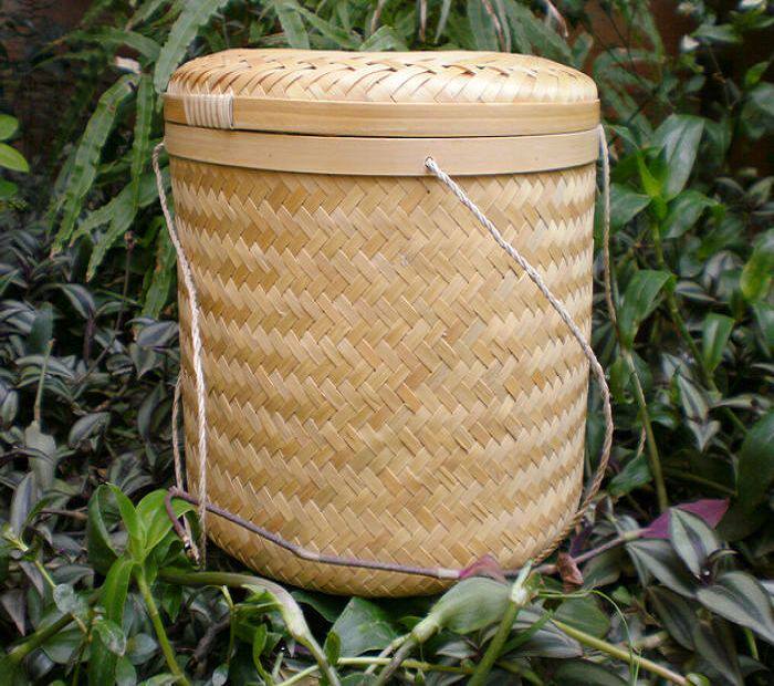竹编竹篓竹萝竹筐手提竹箩普洱茶包装包装盒盒装竹编