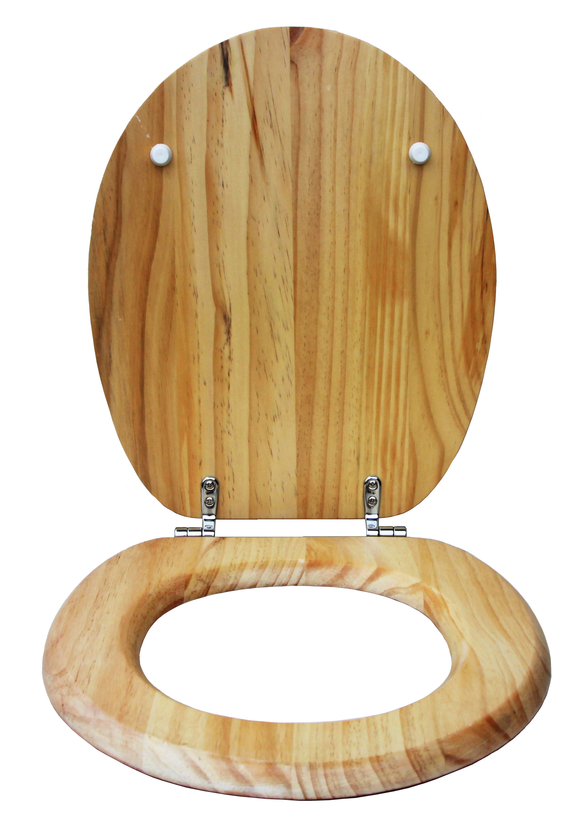 实木马桶盖坐便盖 新西兰松木原木清漆加厚uvo通用 不锈钢铰链