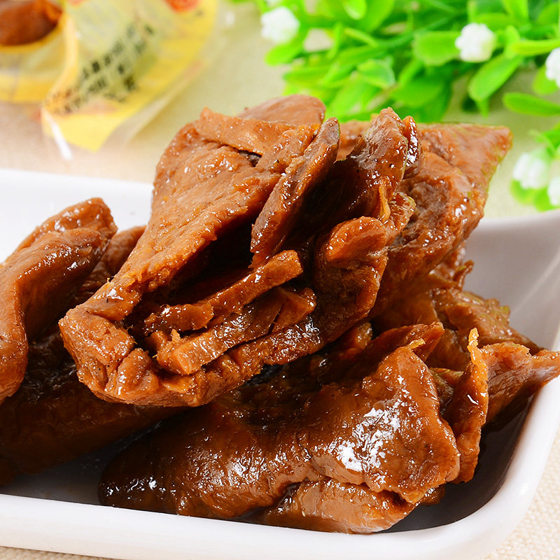 宏香记牛肉豆手撕素食豆干制品500g五香香味素肉