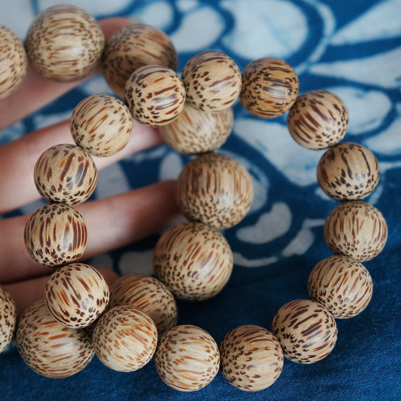 之初精品天然高密繁星大满贯菩提提子椰子佛珠手串