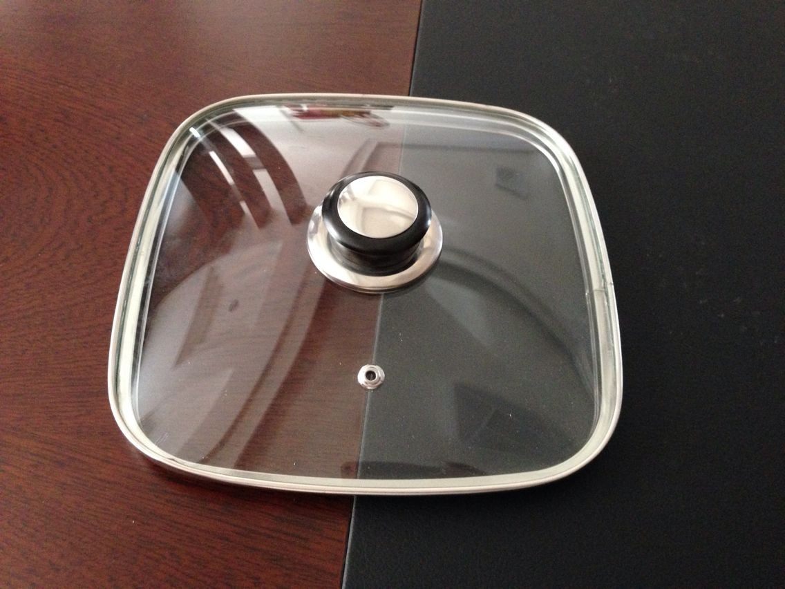 30cm多功能电热火锅钢化四方方形锅盖煎锅牛排锅盖