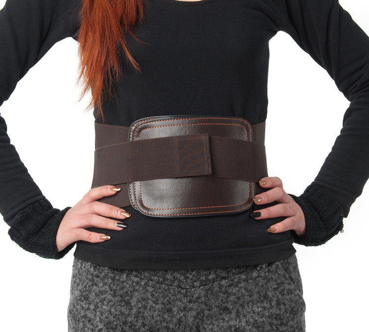 包邮好怡生固定带护腰带弧形钢板磁疗腰围腰椎保健护具护腰