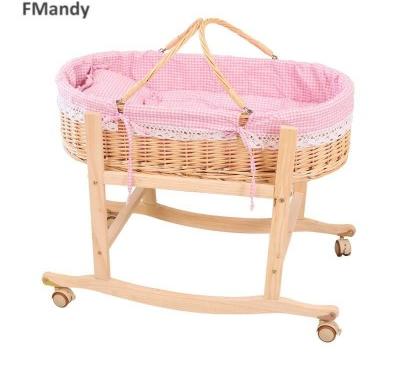 宝宝睡筐婴儿汽车安全睡蓝婴儿睡篮床上婴儿安全椅摇篮汽车哄娃.