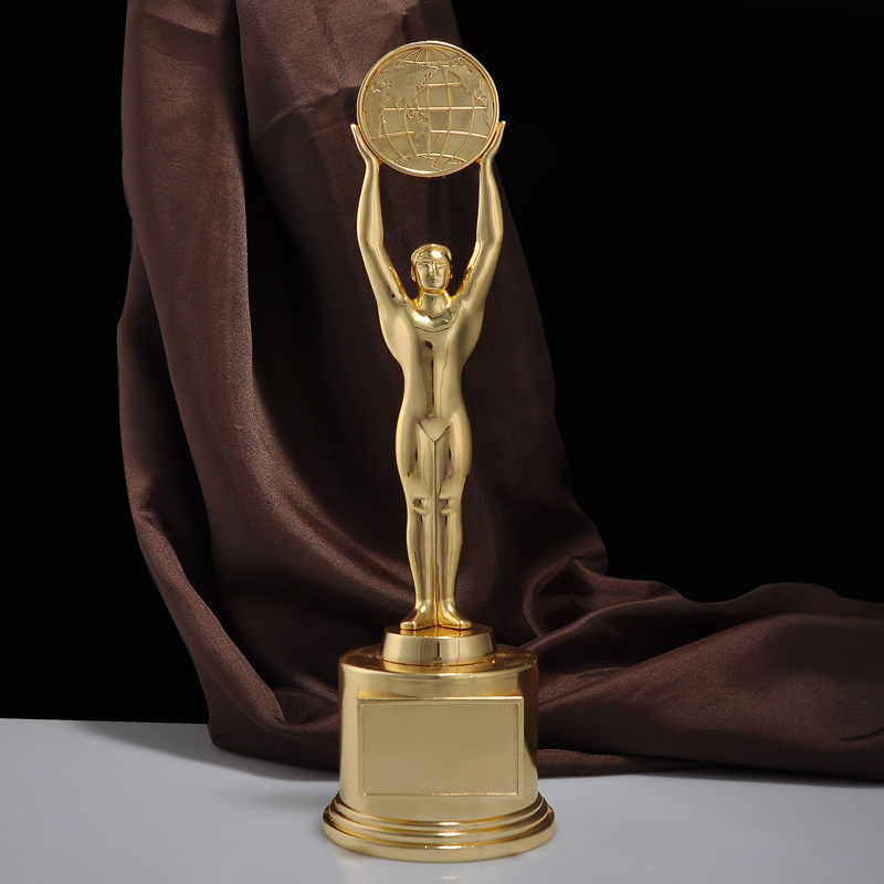 奖杯包邮奥斯卡小金人现货个性人像地球公司年会奖杯