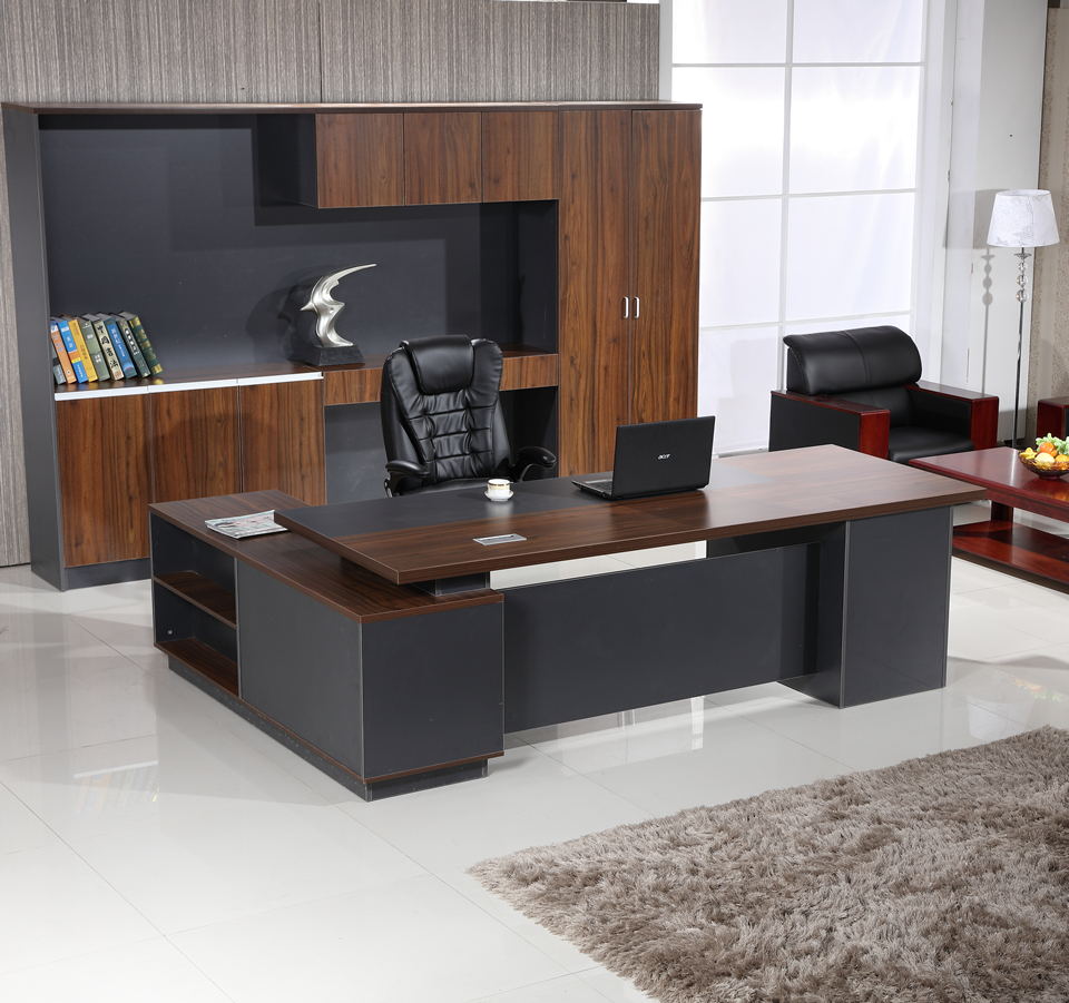 老板大班台总裁简约现代主管经理单人桌椅组合大班台