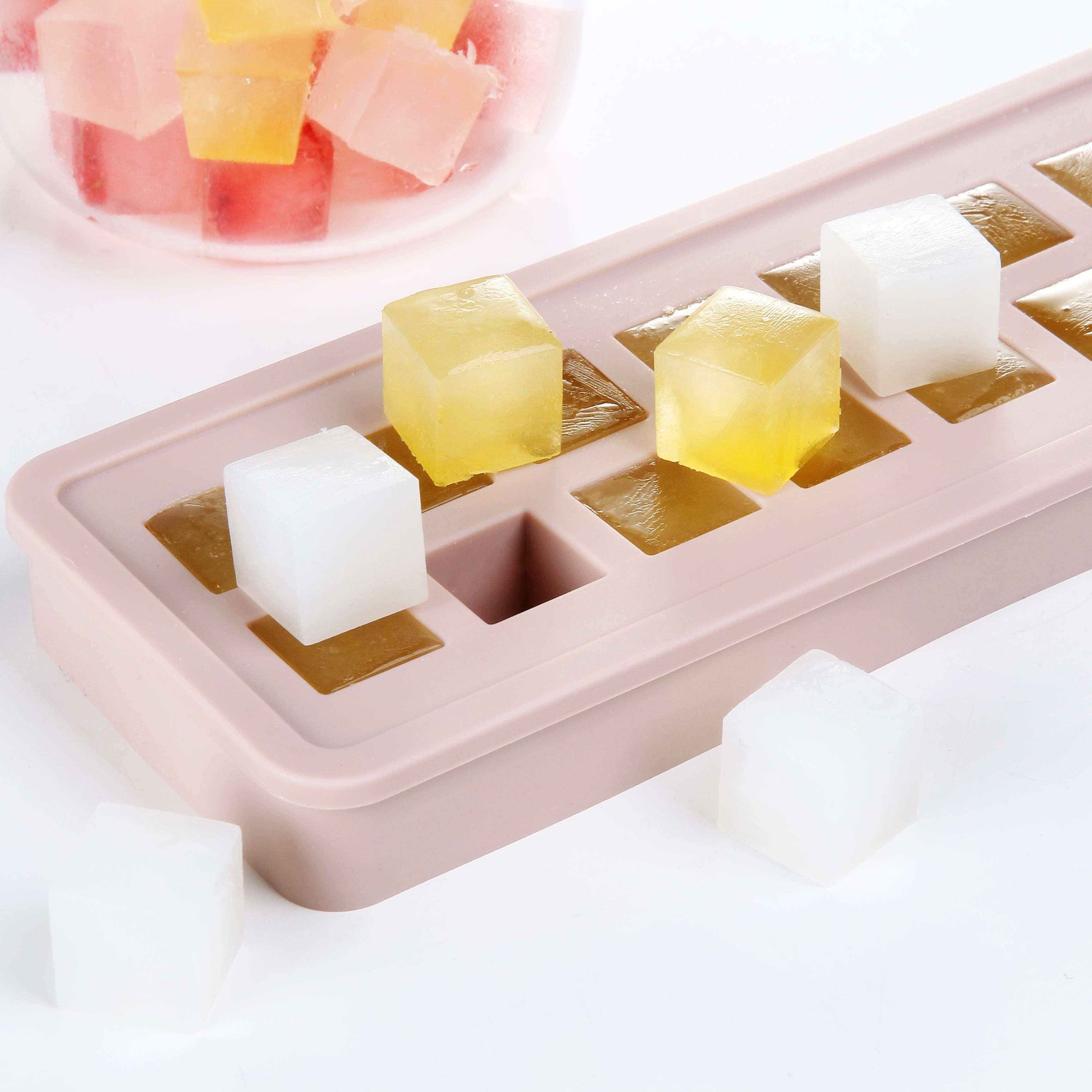 日本冰块模具无毒硅胶冰格模具带盖制冰盒球形冰冻