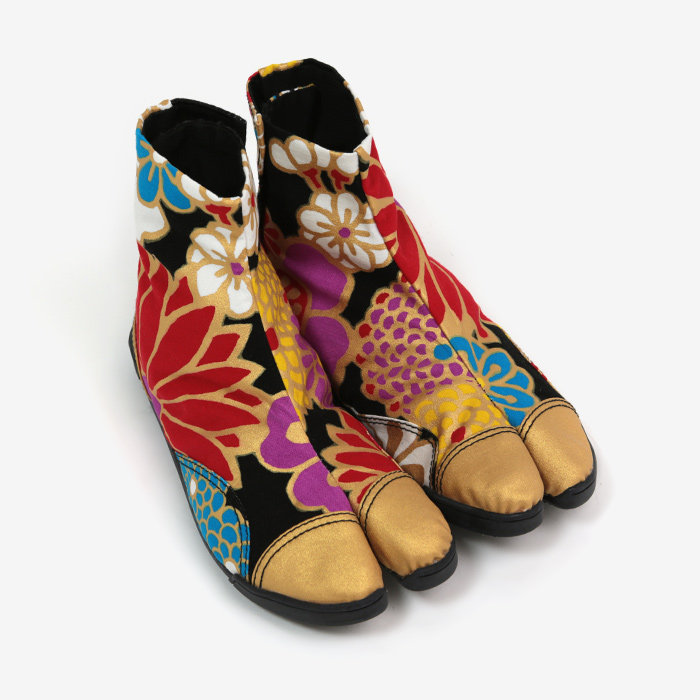 sousou足袋日本京都制造设计师趾鞋布鞋五扣中帮帆布鞋